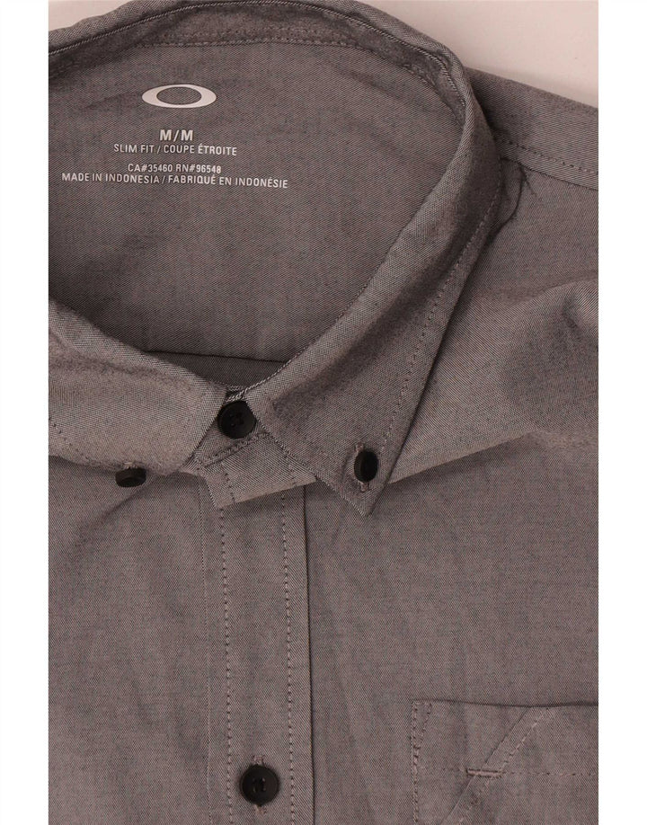 Cămașă pentru bărbați Oakley Slim Fit Poliester gri mediu