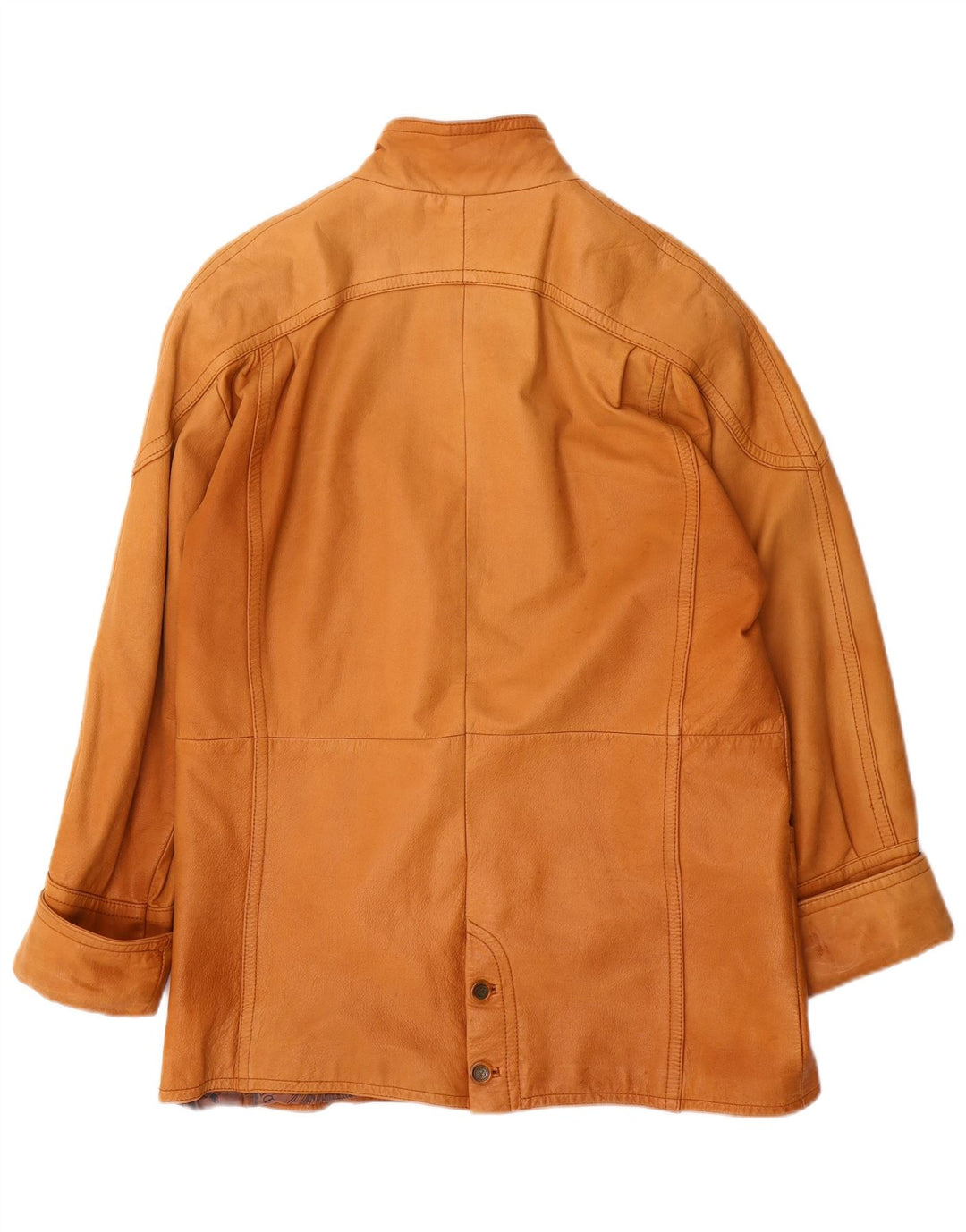 Palton de piele supradimensionat pentru femei CRUSE EU 38 piele maro medie