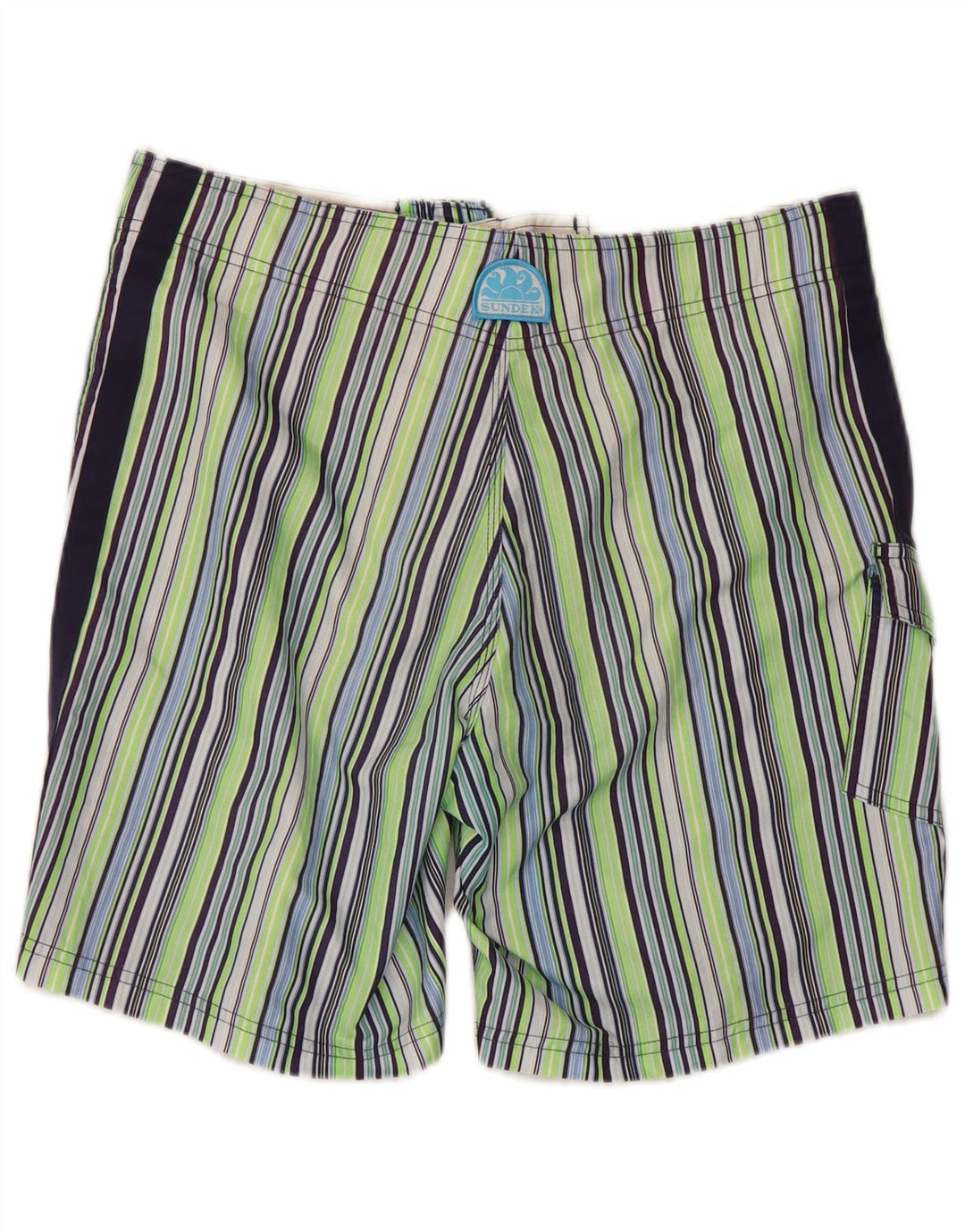 Sundek Pantaloni scurți de înot pentru bărbați, medii, multicolori, în dungi