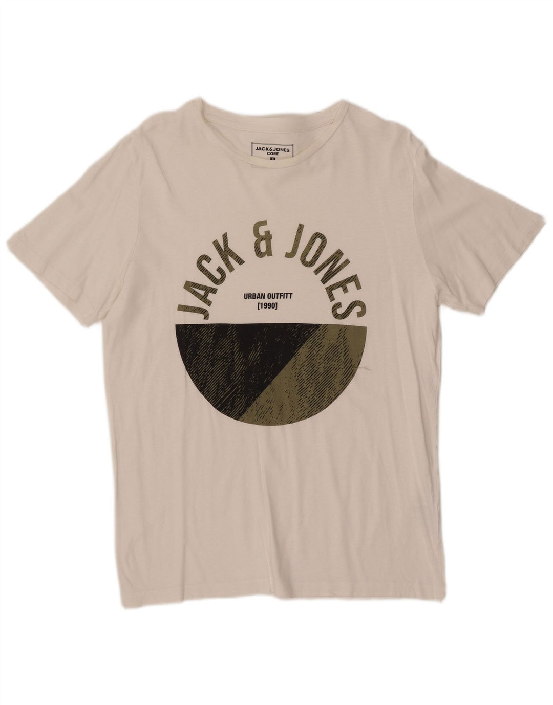 JACK & JONES Tricou grafic Core pentru bărbați Top mic alb
