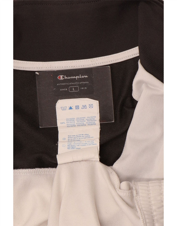 Jachetă pentru trening pentru bărbați Champion, mare, negru, poliester color bloc