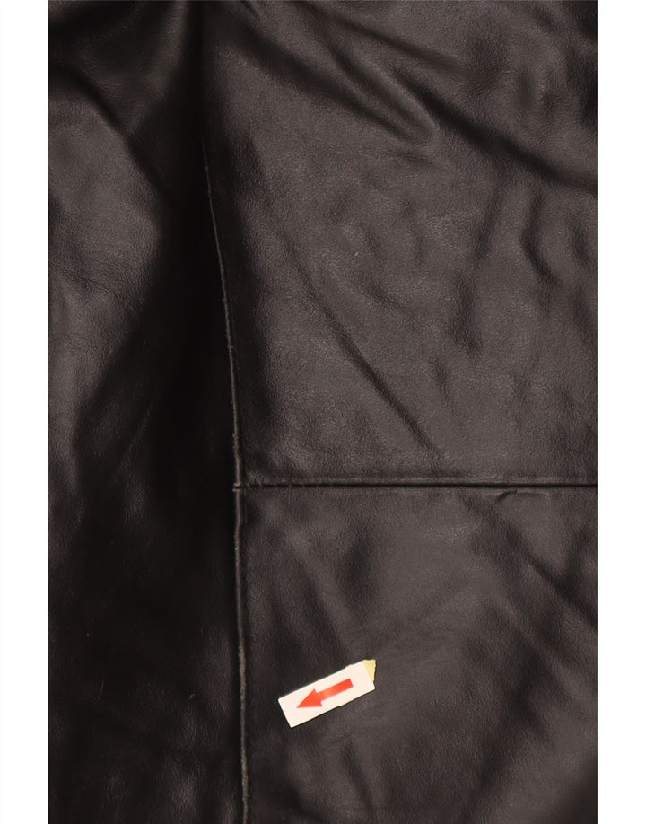 Palton din piele pentru bărbați Catbalou UK 40, mare, neagră