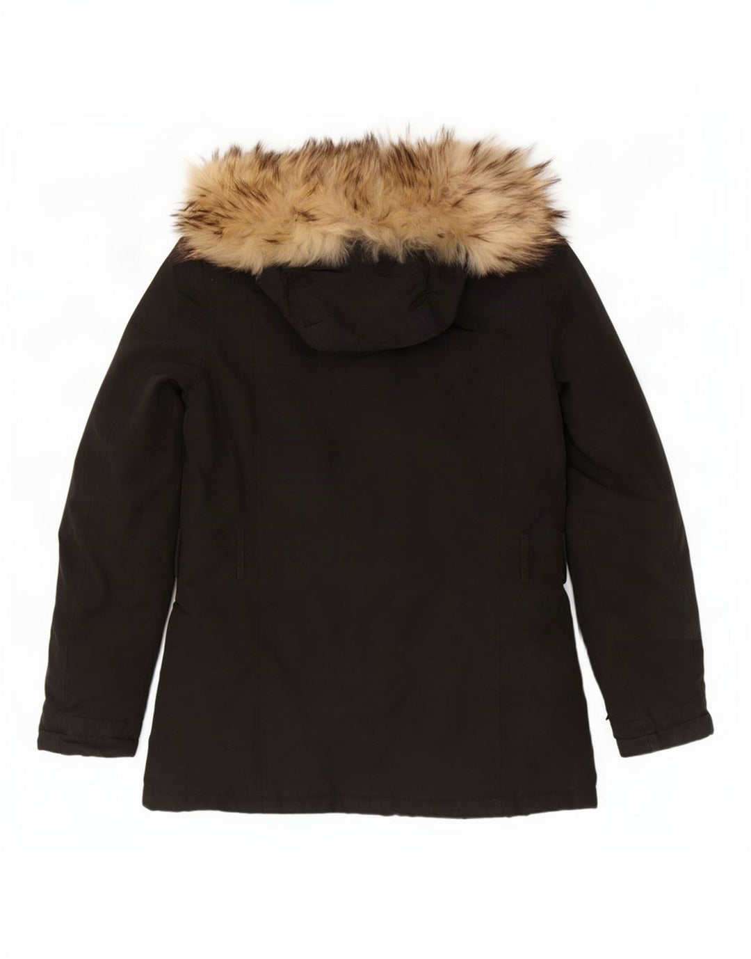Jachetă căptușită cu glugă Woolrich pentru femei UK 10 Small Black