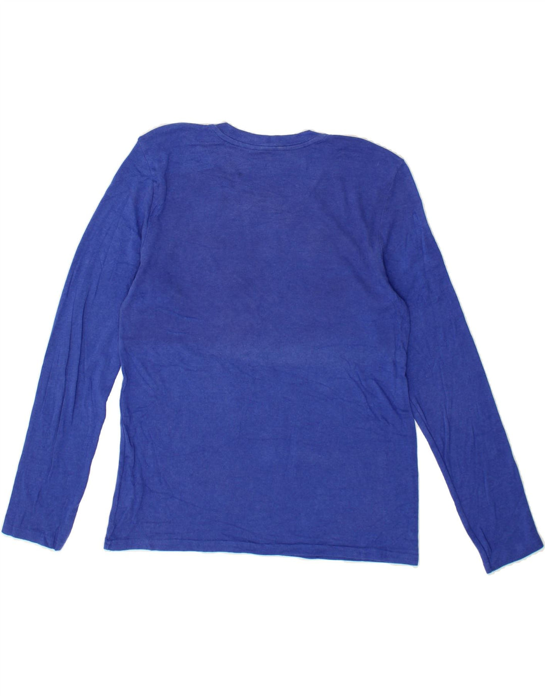 EDDIE BAUER Womens Top Long Sleeve UK 14 Large Blue Cotton Vintage Eddie Bauer and Second-Hand Eddie Bauer from Messina Hembry 