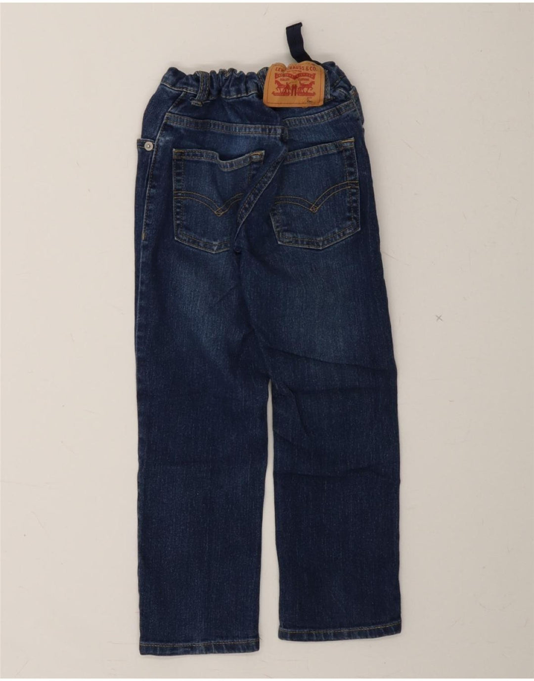 LEVI'S Boys Straight Jeans 5-6 Years W18 L18 Blue Cotton Vintage Levi's and Second-Hand Levi's from Messina Hembry 