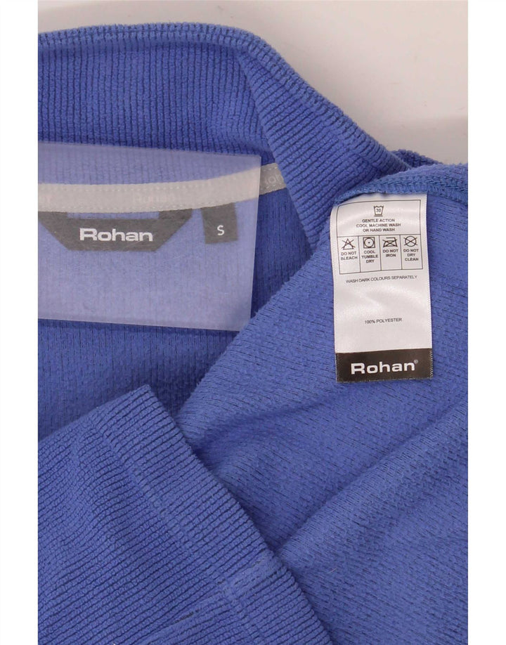 Jachetă fleece supradimensionată pentru femei Rohan UK 10 Small Blue Poliester