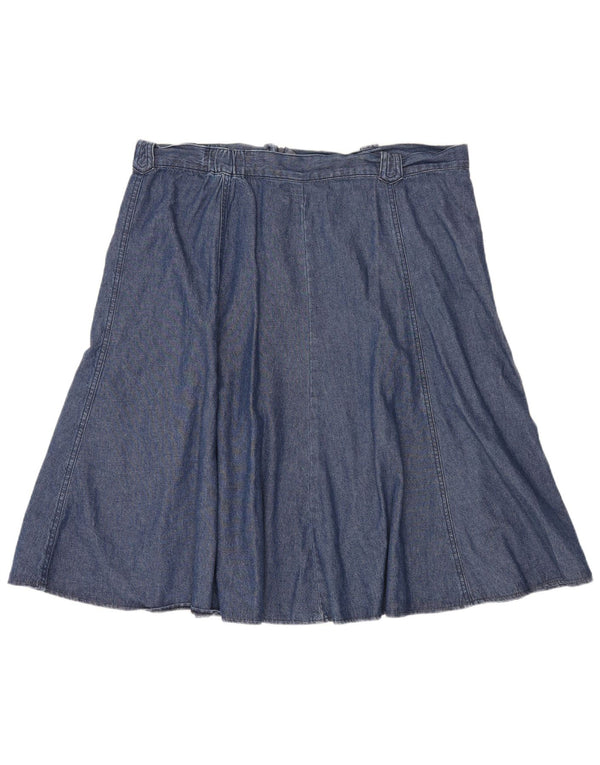 Fusta de blugi pentru femei Marks & Spencer UK 18 XL W38 Bumbac albastru