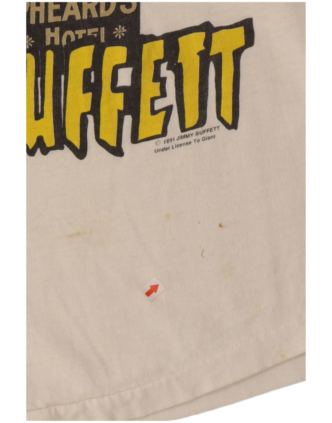 Tricou cu grafic Jimmy Buffet Vintage pentru bărbați Top mare din bumbac alb