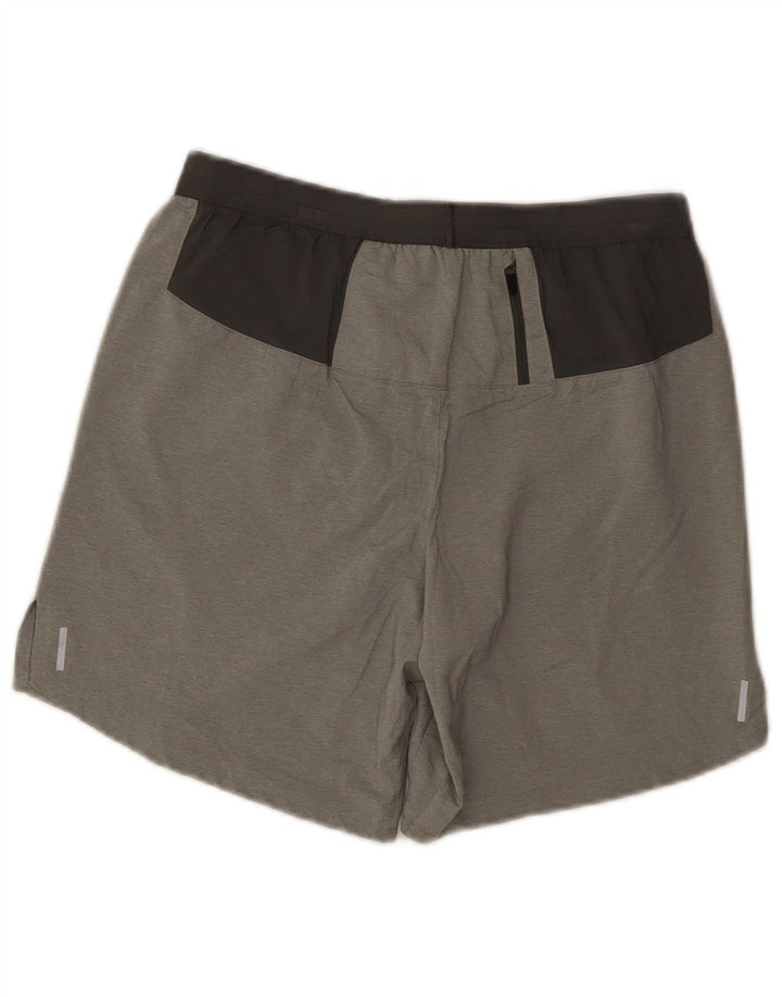 Pantaloni scurți sport Nike Dri Fit pentru femei UK 10 Small Gri Poliester
