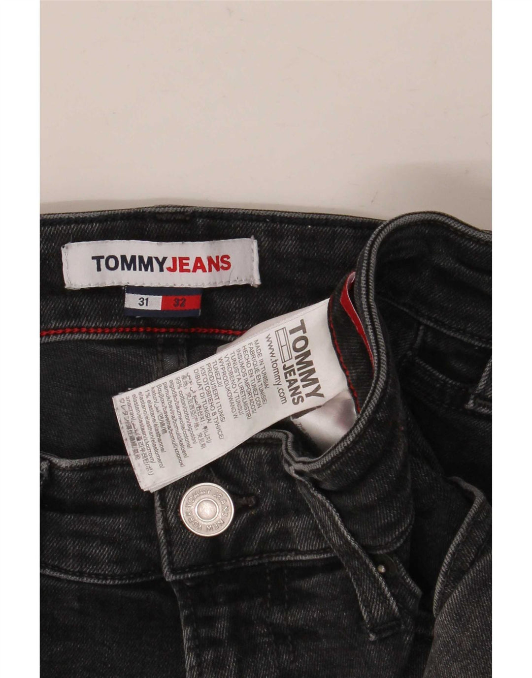 Tommy Jeans pentru bărbați Slim W31 L32 bumbac gri