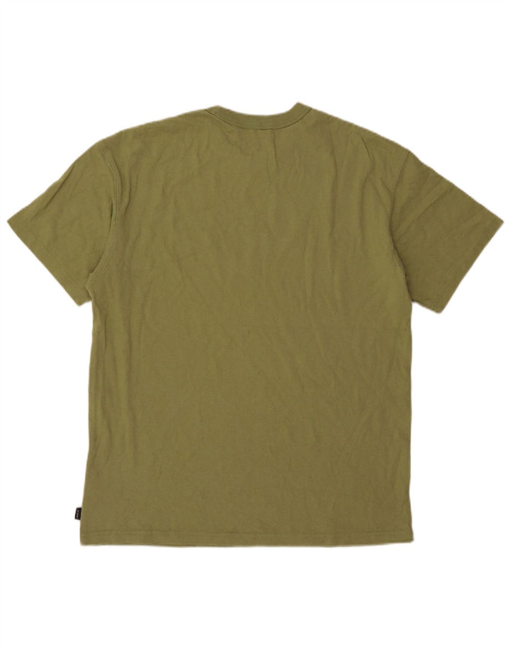 Tricou Nike pentru bărbați, cu o formă lejeră Top, bumbac mediu kaki