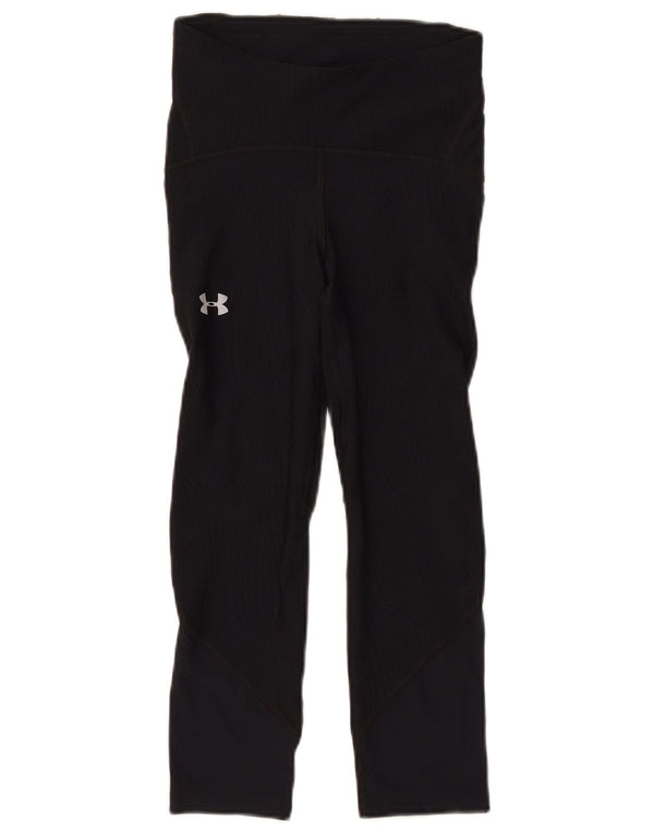 Leggings Capri Under Armour pentru femei Heat Gear UK 4 XS poliester negru