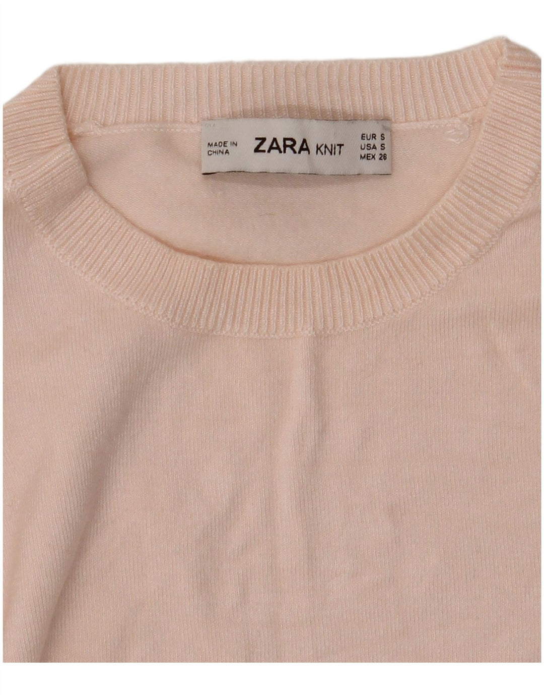 Pulover pentru damă Zara, cu gât turnut, UK 8 Mic, roz