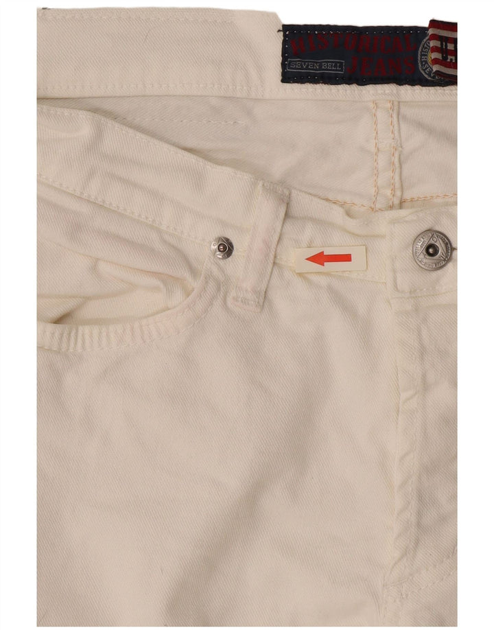 Blugi skinny pentru femei Roy Rogers W30 L32 alb