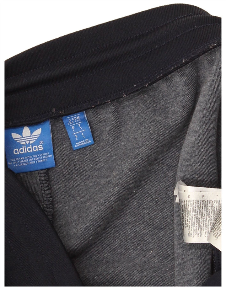Pantaloni de trening cu grafică Adidas pentru bărbați Pantaloni de jogging mari, bleumarin, poliester