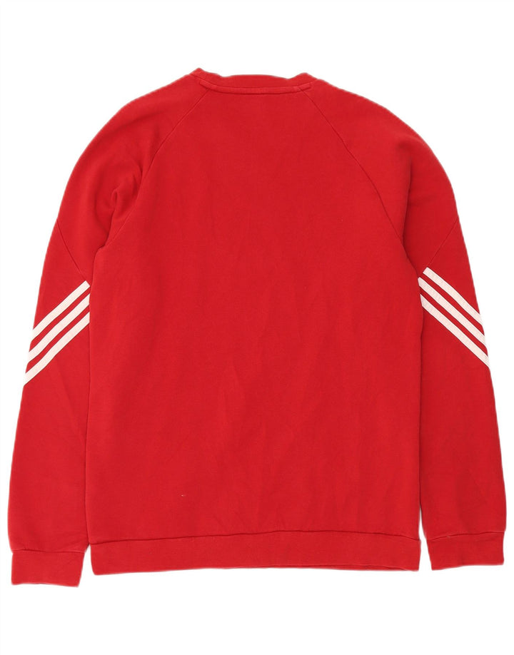 Hanorac pentru bărbați ADIDAS Jumper Bumbac Roșu Mediu