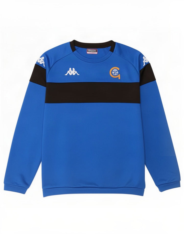 Pulover grafic pentru bărbați Kappa, 2XL, poliester color bloc, albastru