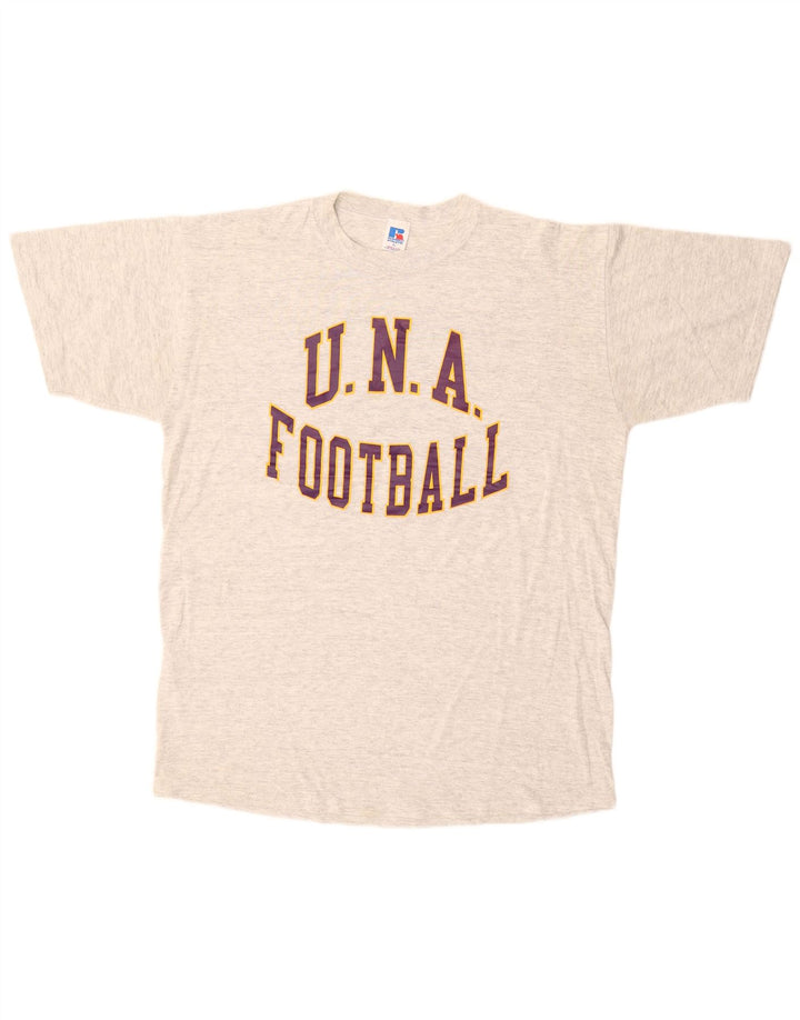 Tricou grafic pentru bărbați RUSSELL ATHLETIC Top XL bumbac gri