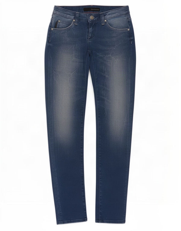 Blugi skinny Calvin Klein pentru femei cu talie joasă W25 L32 bumbac albastru