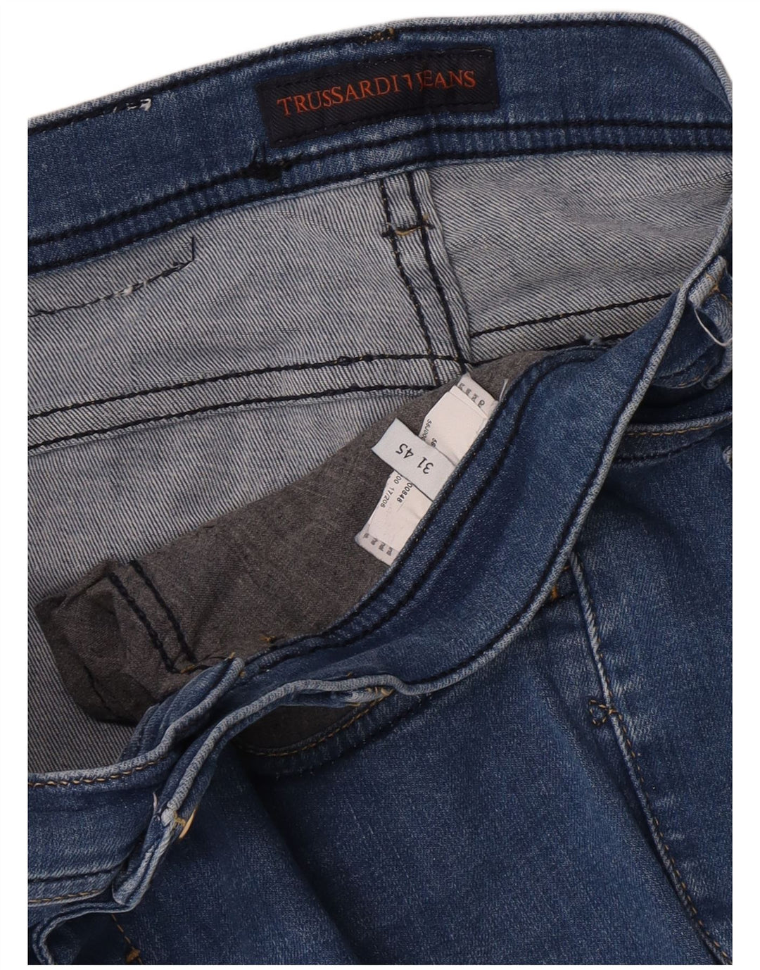 Trussardi blugi subțiri pentru femei W31 L26 albastru