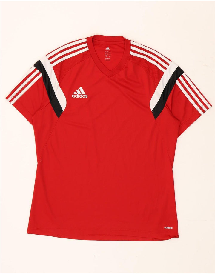 Tricou Adidas Climacool pentru bărbați Top mare, roșu, poliester color bloc