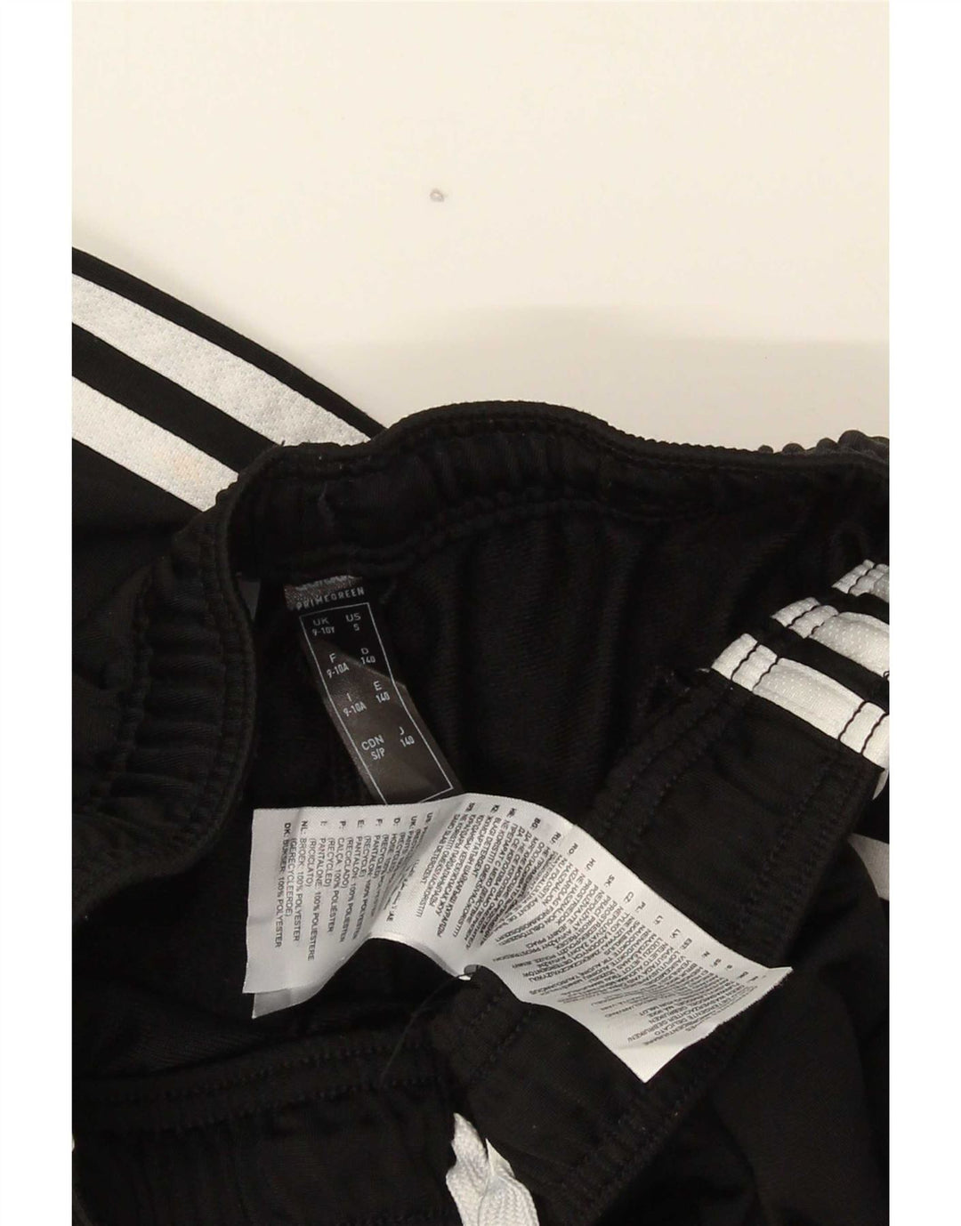Pantaloni de trening Adidas baieti Joggeri 9-10 ani poliester negru