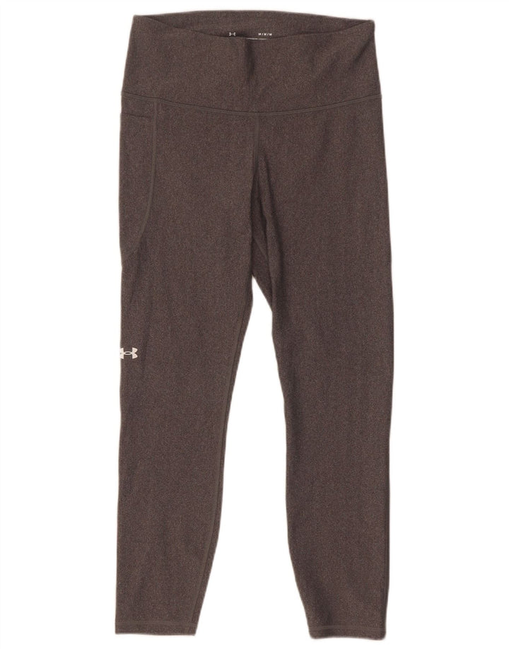 Leggings crop pentru femei Under Armour UK 12 Medium Gri