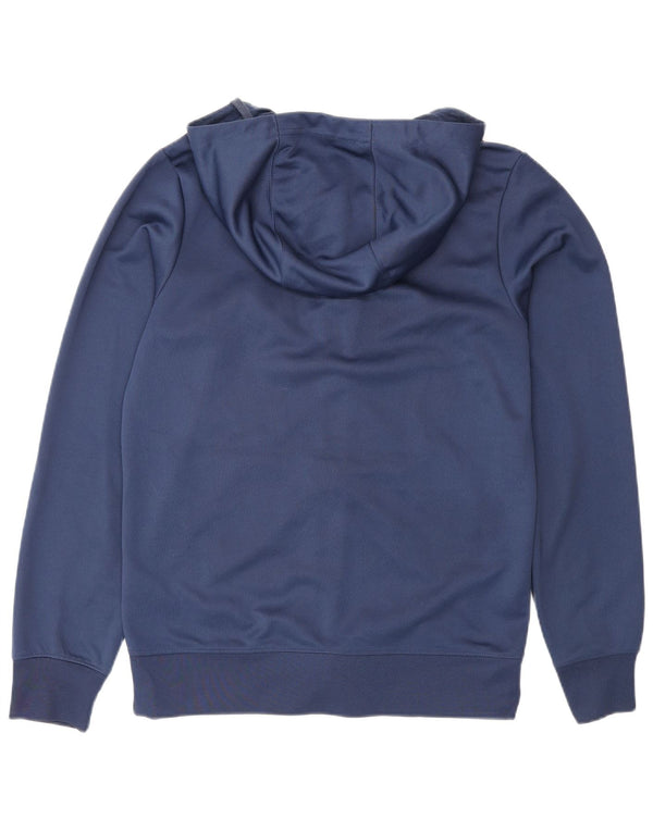 Pulover Nike pentru bărbați, cu captură standard, cu fermoar, poliester, albastru mic, sport