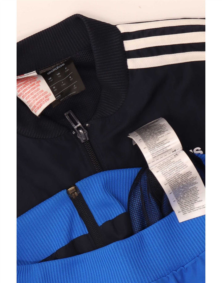 Jachetă de trening pentru băieți Adidas 7-8 ani, albastru, poliester