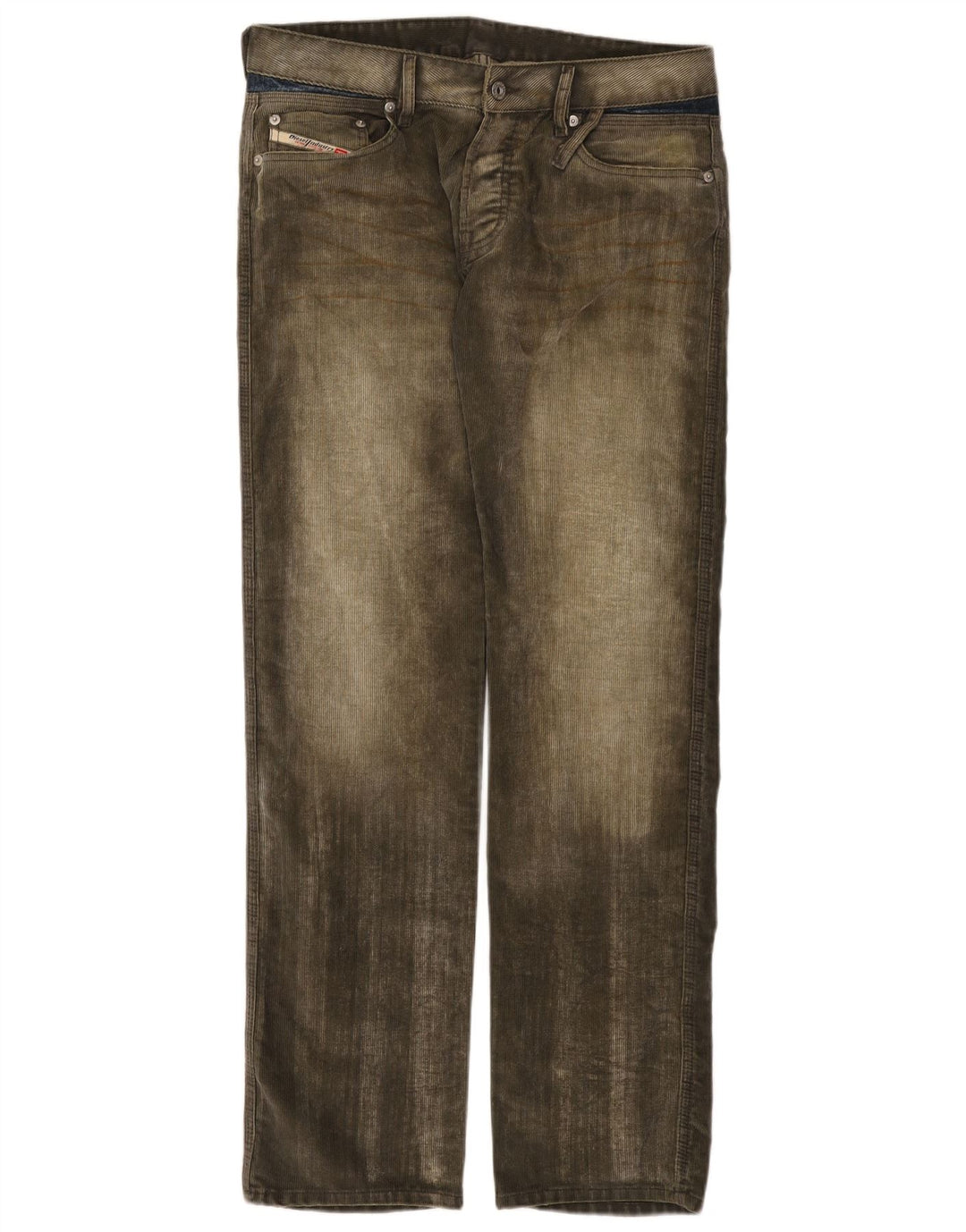 Blugi drepti pentru femei Diesel W32 L32 Kaki Poliester