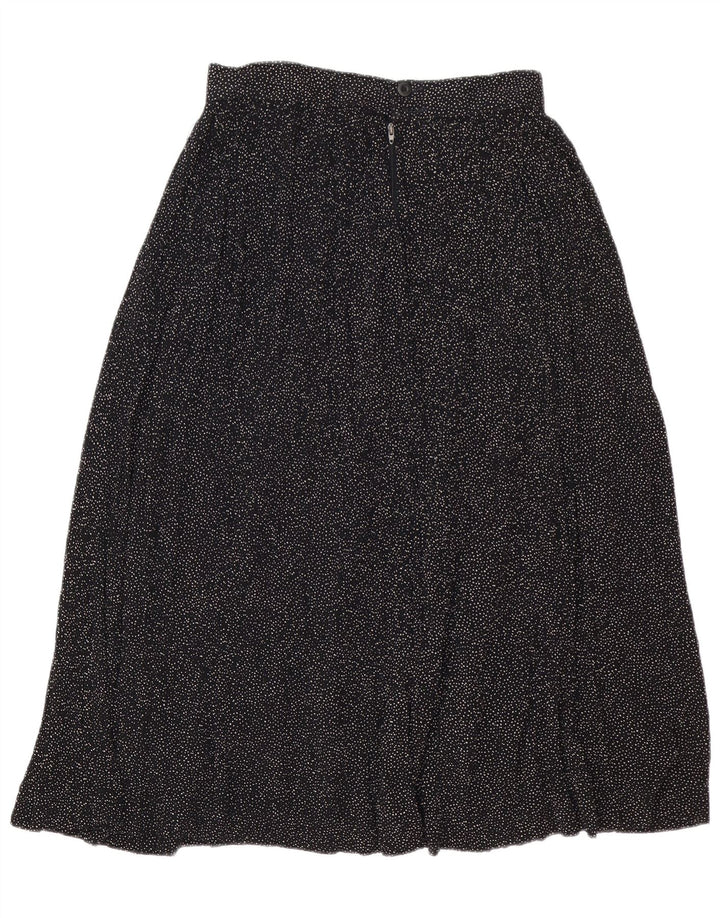 Fusta midi pentru femei Lemon IT 44 Medium W30 Viscoză cu pete negre