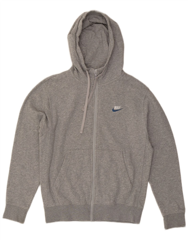 Pulover NIKE pentru bărbați, cu fermoar, din bumbac cu pete mici, gri