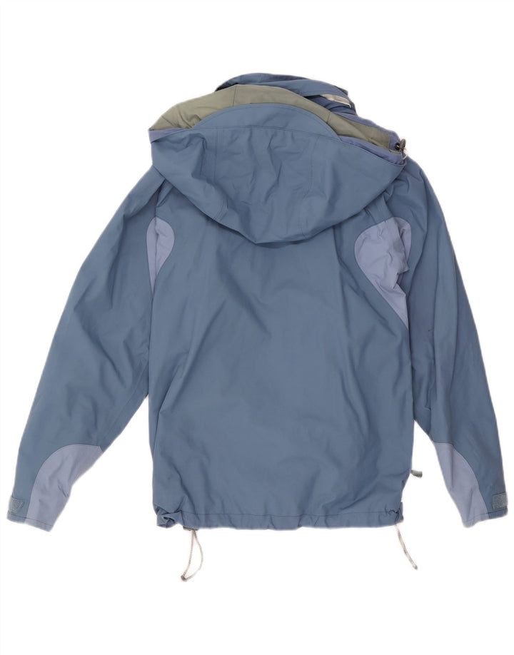 Jachetă de ploaie cu glugă pentru femei BERGHAUS UK 10 Small Blue Colorblock Nylon