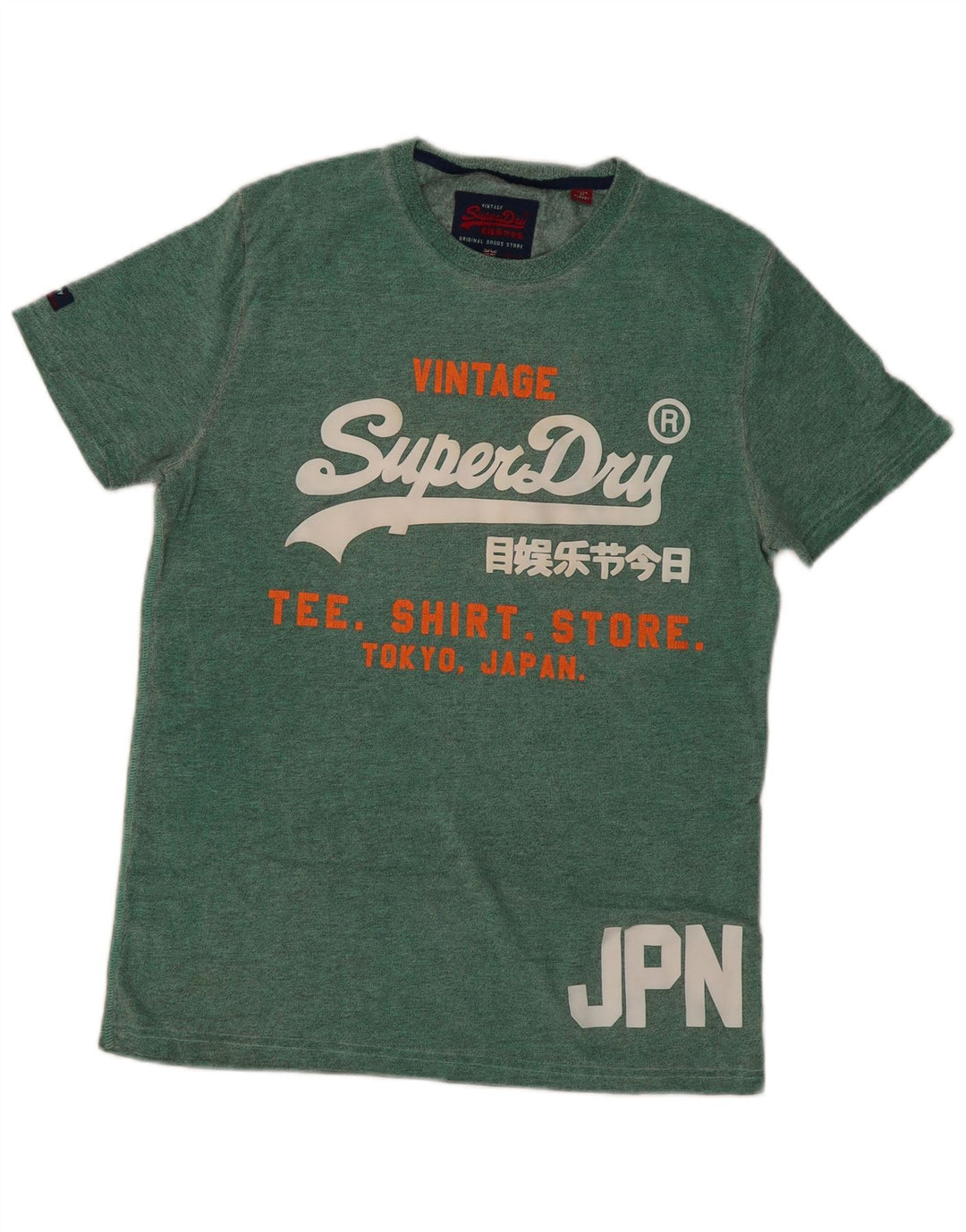 Tricou grafic Superdry pentru bărbați Top mare din bumbac verde