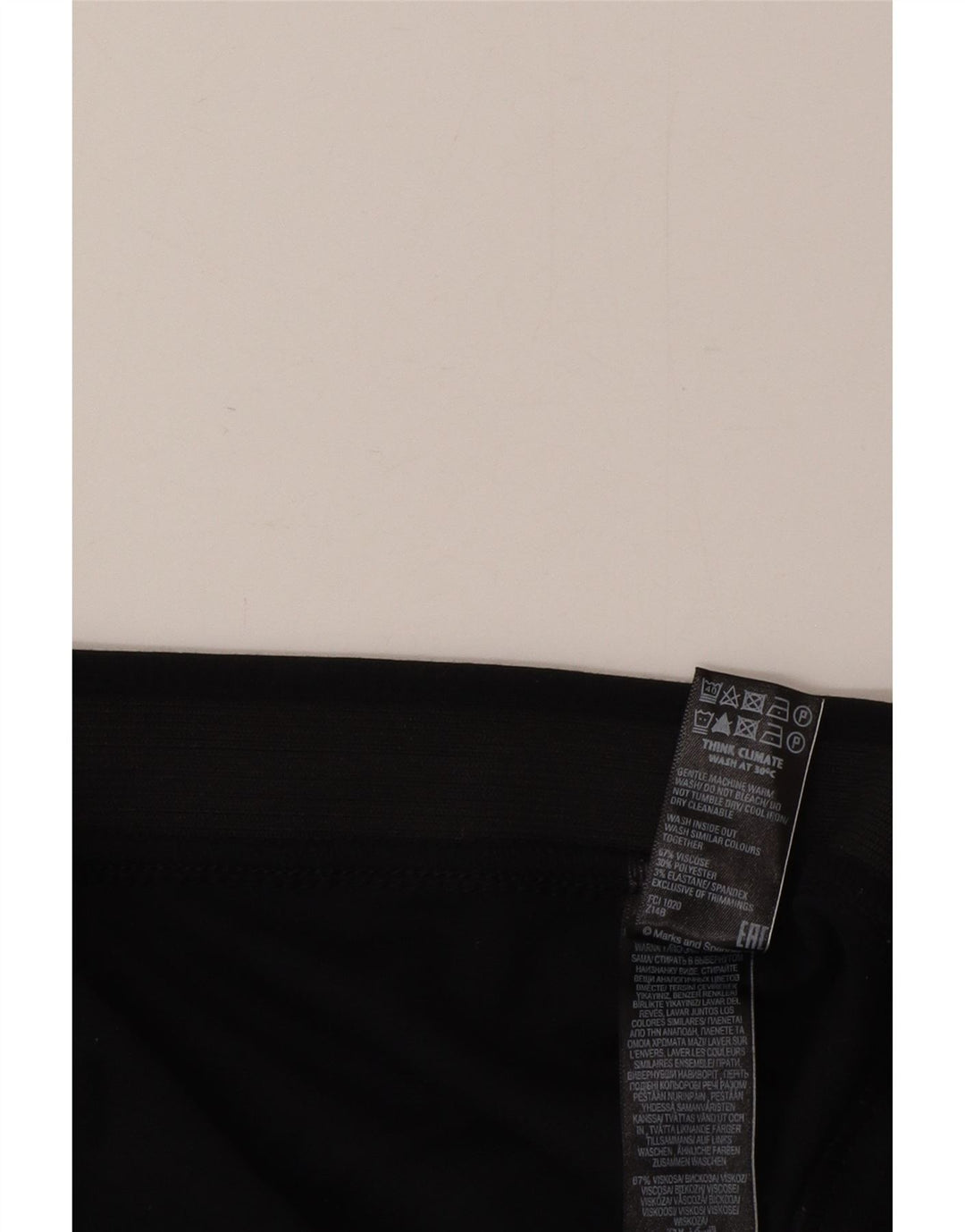 Pantaloni de trening pentru femei Marks & Spencer UK 20 2XL Viscoză neagră