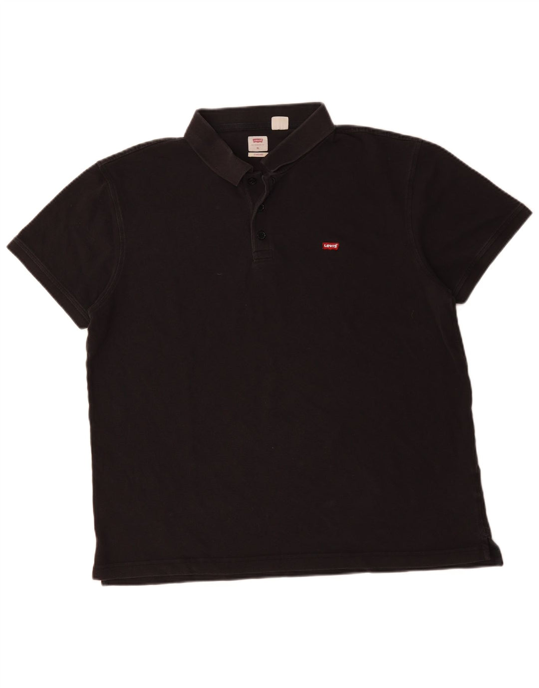 Cămașă polo LEVI'S pentru bărbați, cu tăiere standard, XL, bumbac negru