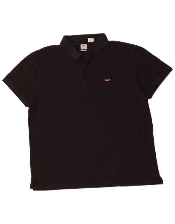 Cămașă polo LEVI'S pentru bărbați, cu tăiere standard, XL, bumbac negru