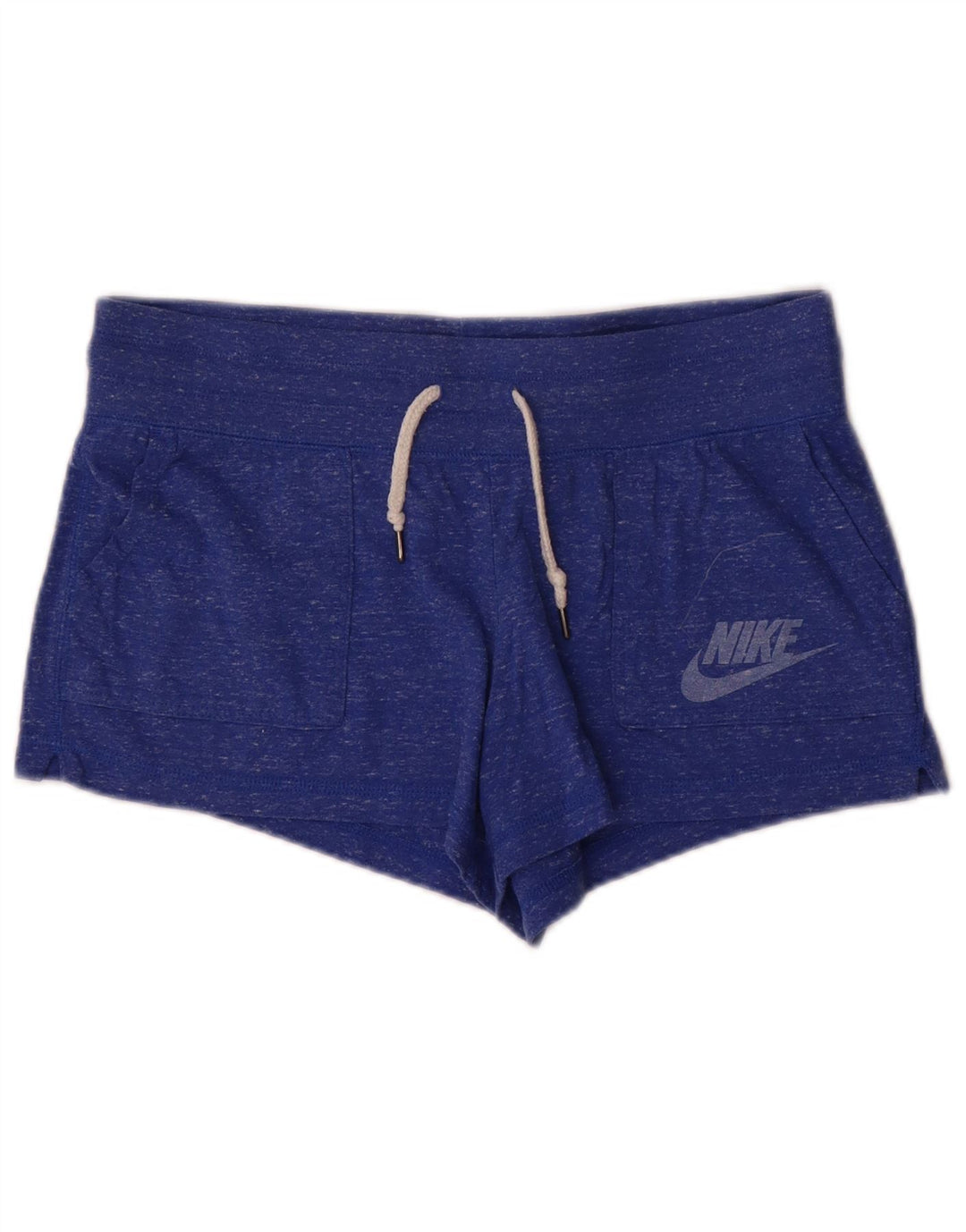 Pantaloni scurti sport grafic Nike pentru femei Marea Britanie 12 Poliester cu pete albastru mediu