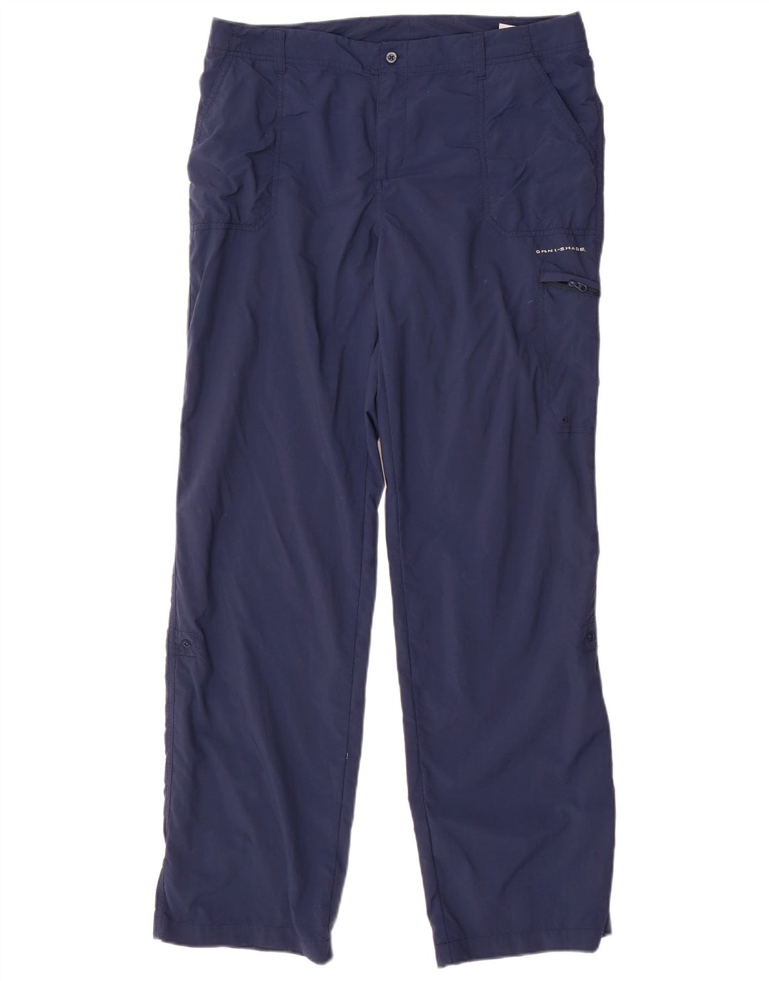 COLUMBIA Pantaloni cargo Omni-Shade pentru femei US 12 Large W34 L32 Bleumarin