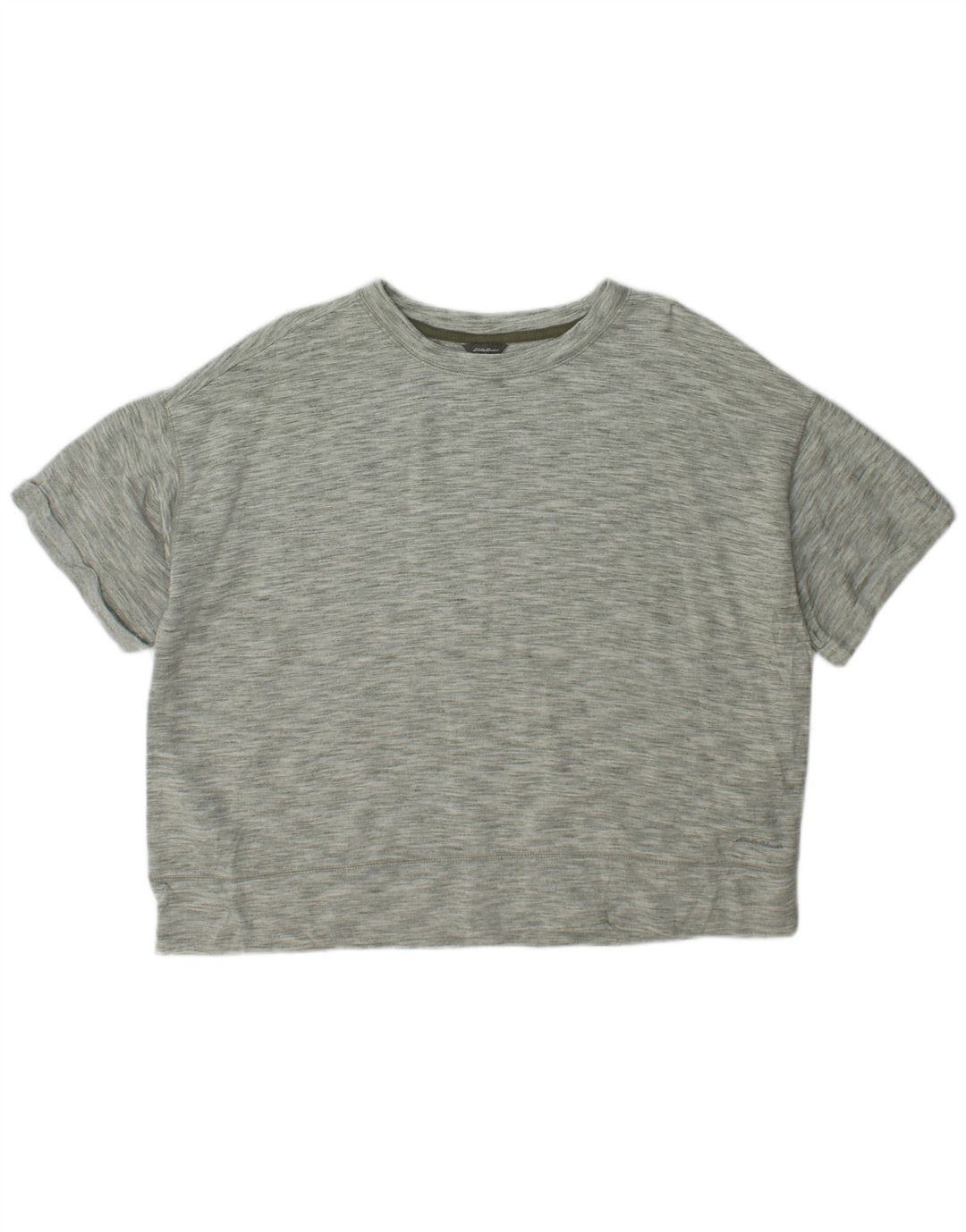 Tricou supradimensionat pentru femei Eddie Bauer, Marea Britanie 18 XL, poliester pătat verde