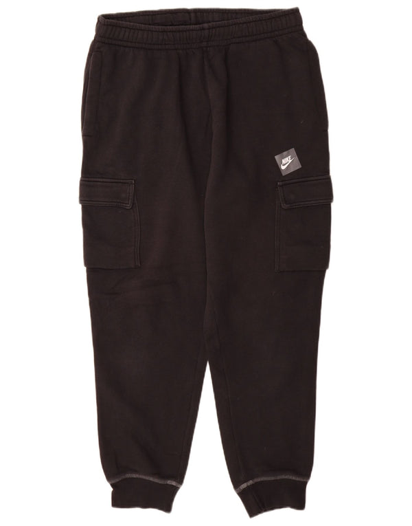 Pantaloni de trening Nike pentru bărbați Cargo Graphic Pantaloni de jogging, bumbac mediu negru