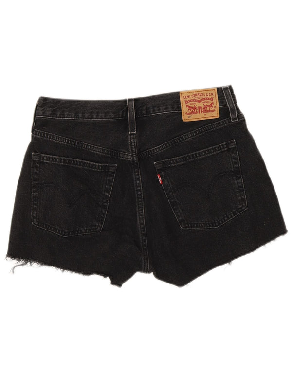 Pantaloni scurți din denim cu talie înaltă Levi's 501 W28 Gri mediu