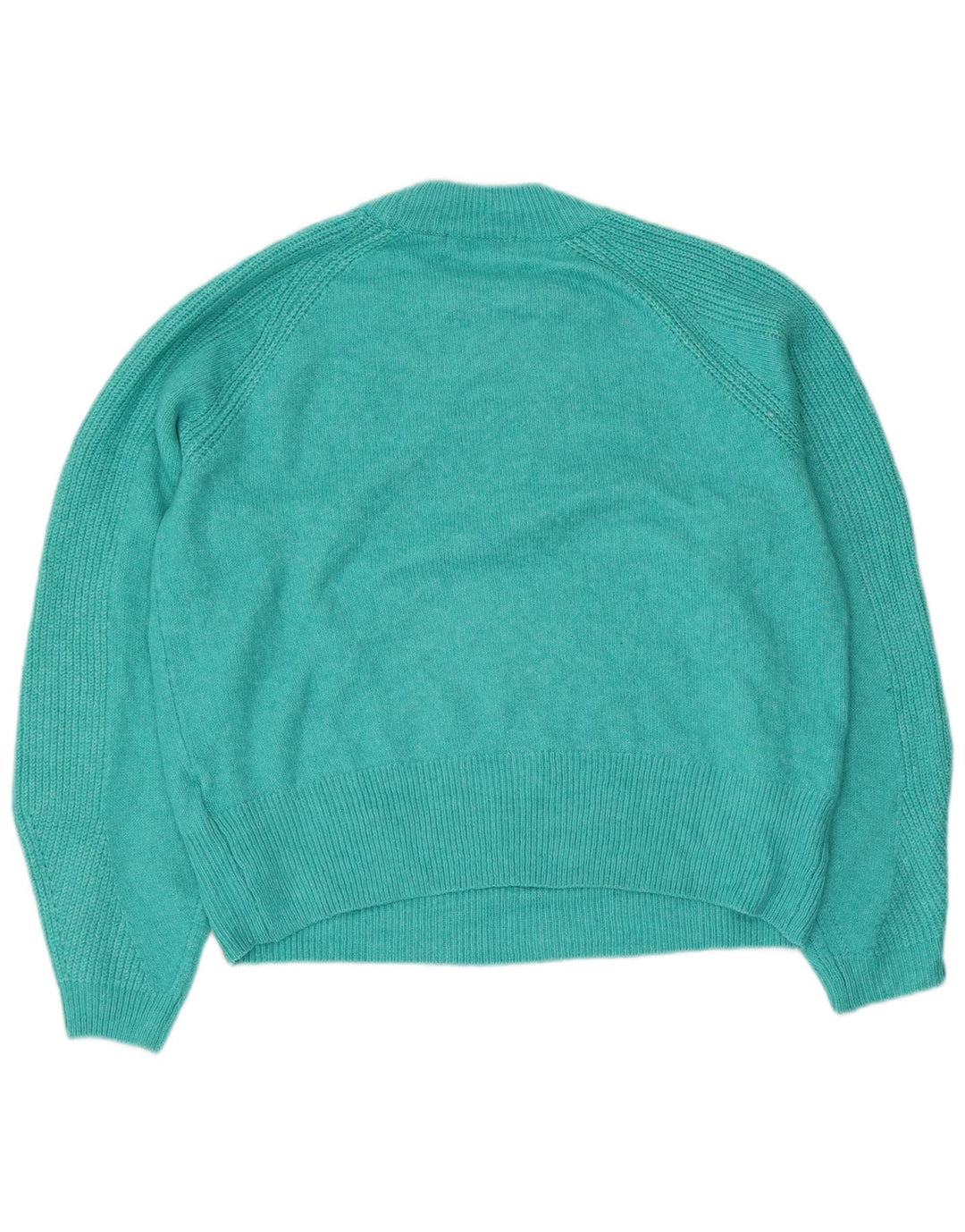 Pulover pentru femei Marks & Spencer cu decolteu triplu UK 14 Medium Blue Acrylic
