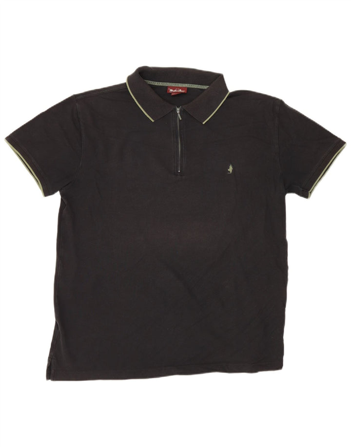 Tricou polo Marlboro Classics pentru bărbați 3XL, bumbac negru
