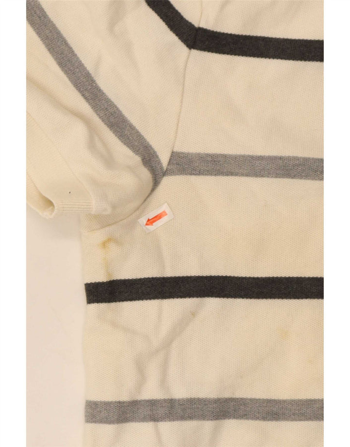 Tricou polo Nike pentru bărbați, bumbac cu dungi albe medii