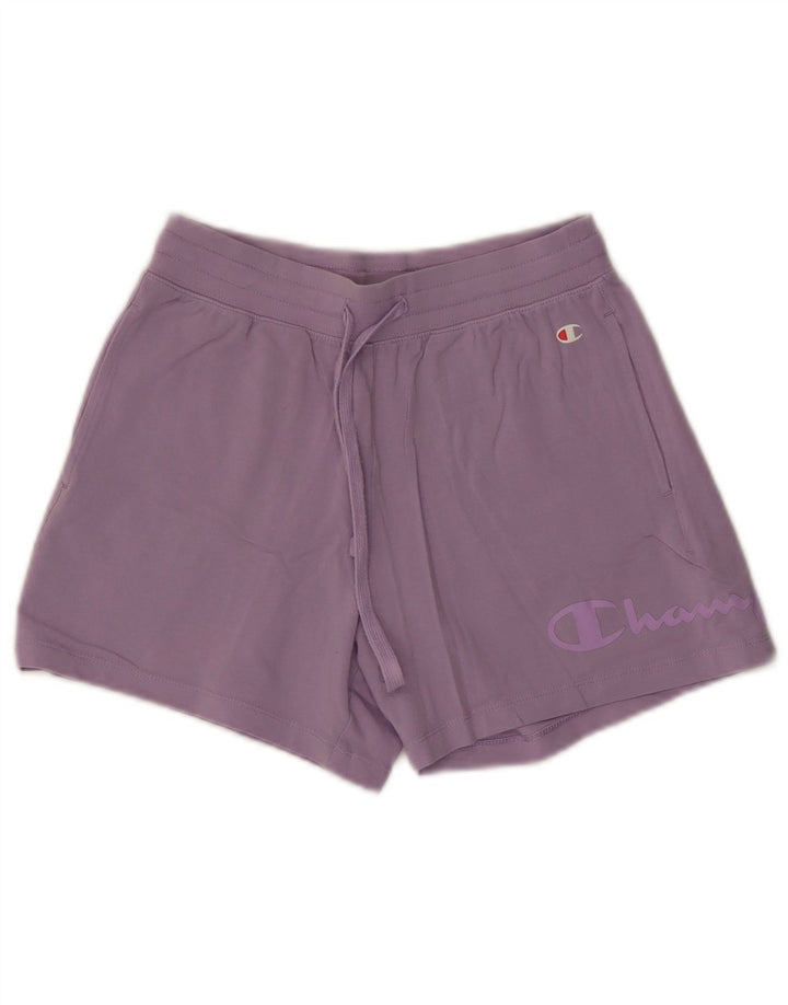 Pantaloni scurti sport grafic pentru femei CHAMPION UK 4 XS Bumbac violet