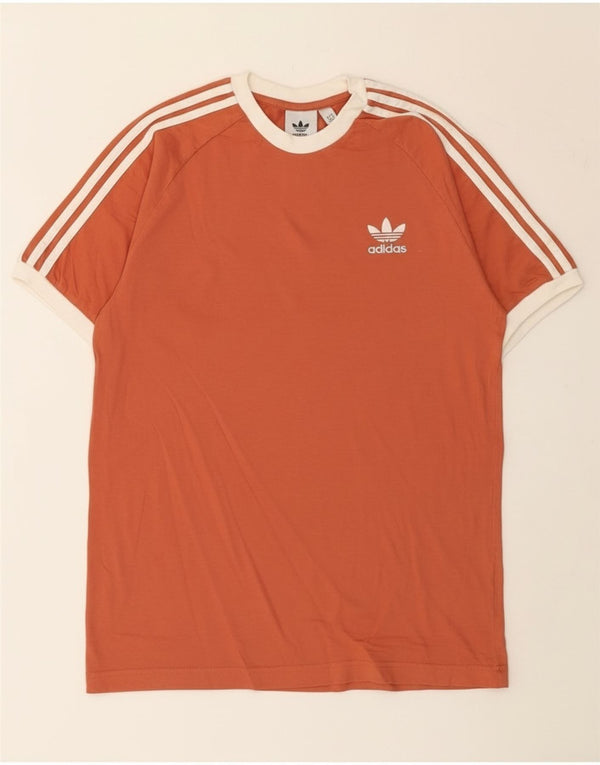Tricou pentru bărbați Adidas Top Bumbac portocaliu mediu