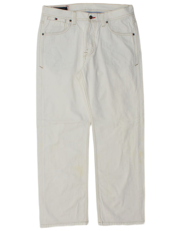 TOMMY HILFIGER Blugi drepti pentru bărbați W34 L29 Bumbac albastru