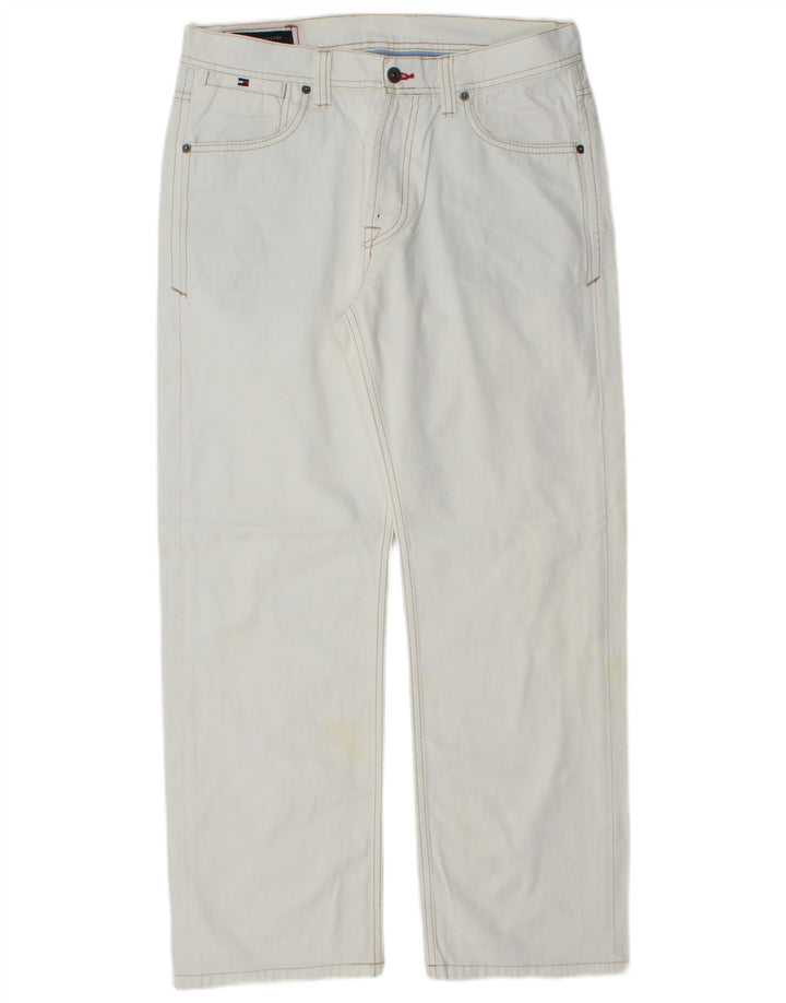 TOMMY HILFIGER Blugi drepti pentru bărbați W34 L29 Bumbac albastru