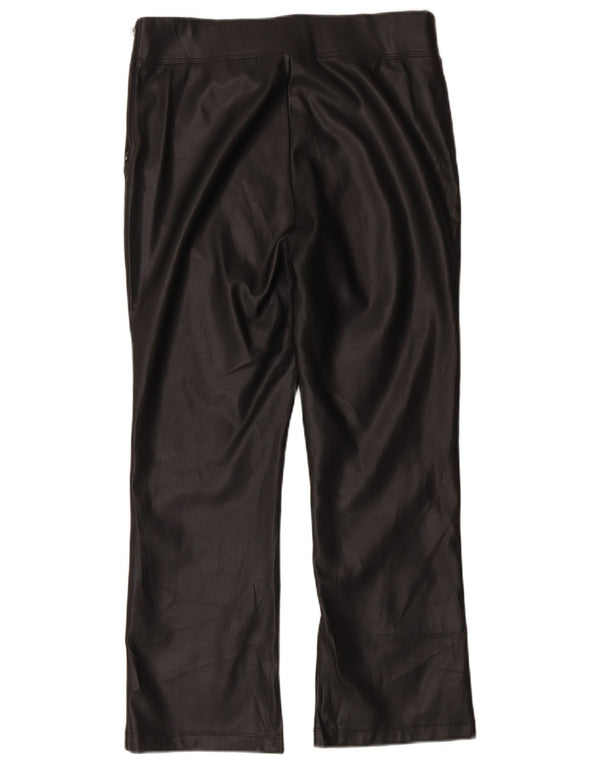 Marks & Spencer Pantaloni din piele artificială cu talie înaltă pentru femei UK 16 Large W34 L27